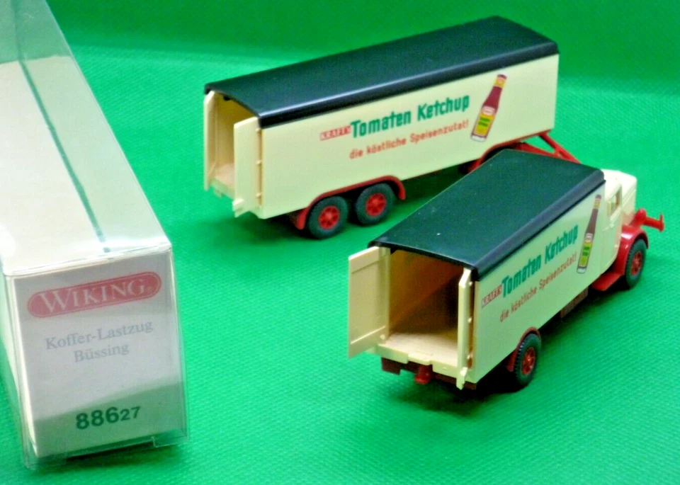 WIKING 886 27 semi remorque ancien BUSSING en HO 1:87eme - Photo 3/3