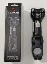 LUNJE Adjustable MTB Bike Stem, Aluminum Alloy, Road Bicycle Stem, XT-A820D