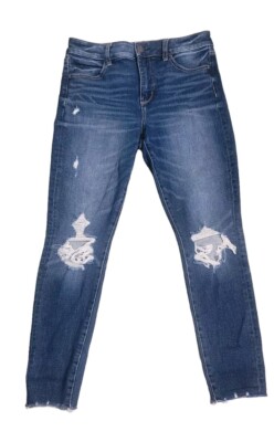 American Eagle Outfitters Blue Jeans Pants The Dream Jean  Size 8 Distressed