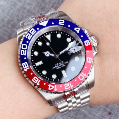 200M Diver 40mm NH35A Automatic Watch Men Steel Bracelet Alloy Insert 120 click