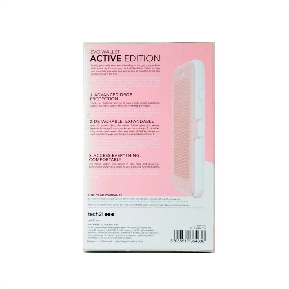 TECH21 CASE FOR IPHONE SE 3 SE 2 8 7 6S 6 EVO WALLET ACTIVE EDT *NEW2** T21-5469 - Image 2 of 4