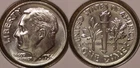 1954 D Roosevelt Dime SUPERB GEM BU FULL BANDS PL from OBW Roll 540853