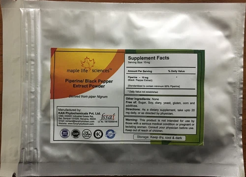 Black Pepper Extract  Pure & high quality Piperine powder  Piperine 95% by HPLC