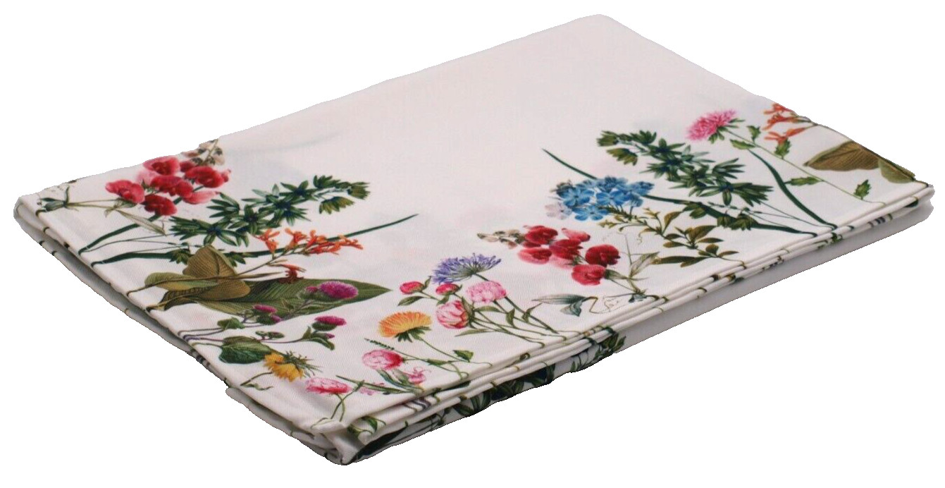Tischdecke 130 x 170 cm Pflanzen Sommerblumen Blumen Landhausstil