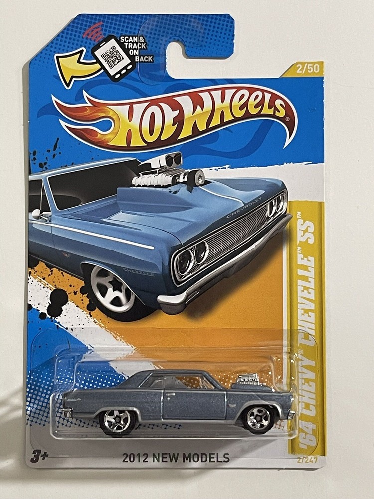 2012 Hot Wheels ‘64 Chevy Chevelle SS (Blue) #2. Ships In A Box