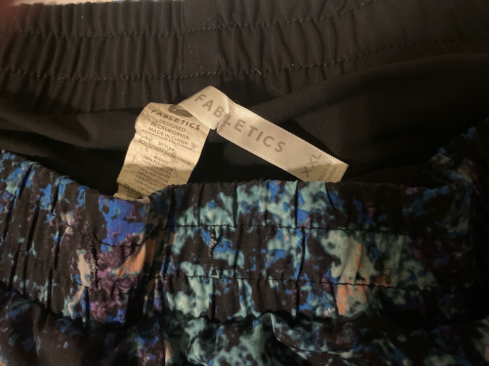 Fabletics Galaxy Tidepool Athletic Lined Shorts X… - image 4