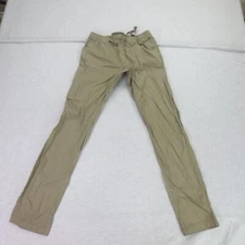 Bylt Pants Mens Large Brown Khaki Drawstrings Stretch Pockets Stretch