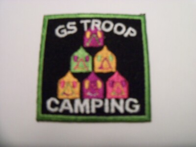 Girl Scout Vintage Patch - GS Troop Camping