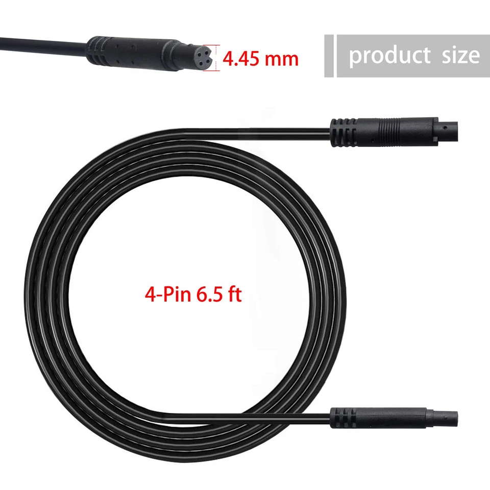 Extension Cord Dash Cam Backup Camera Rear View Mirror Camera Recorder Cable (4- - Image 2 of 4