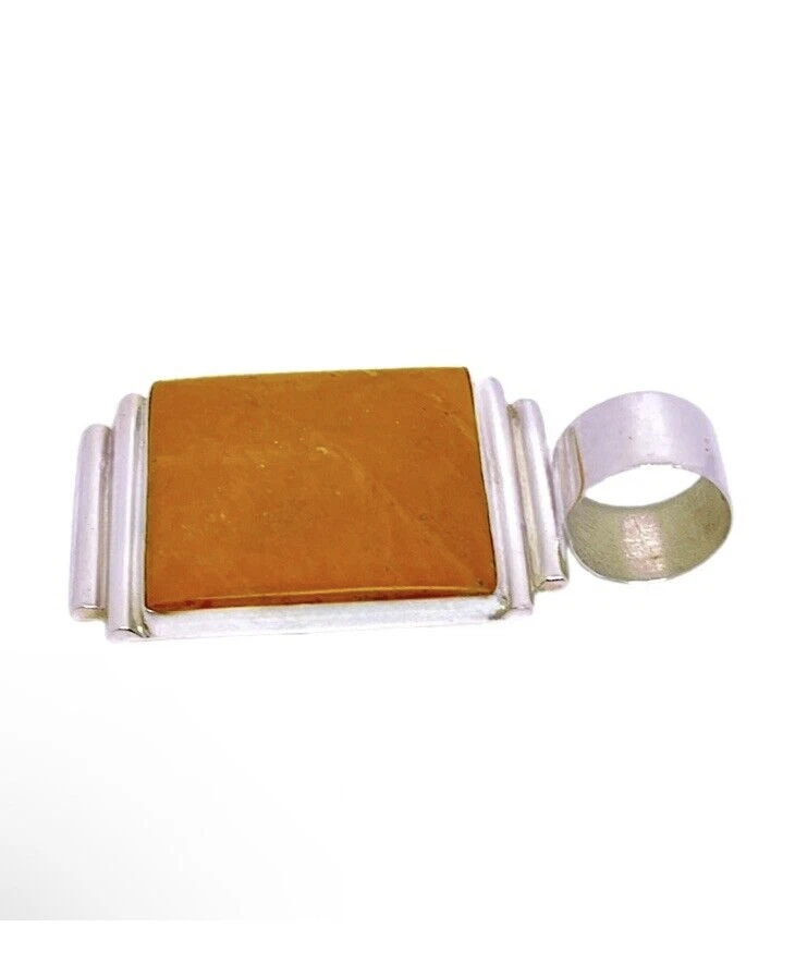 Colgante de plata de ley ámbar Desert Rose Trading DTR Jay King Foto 4 de 4