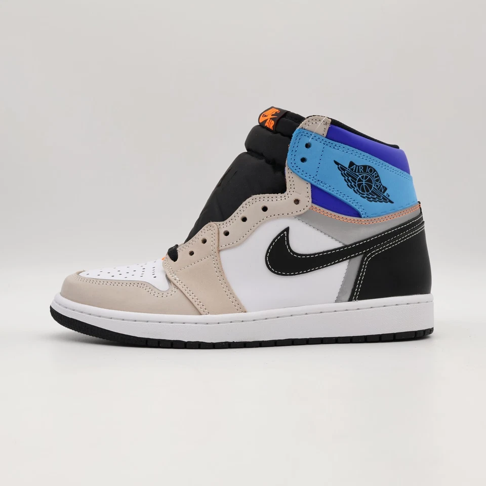 DC6515-100 Nike Air Jordan 1 Retro High OG Prototype Black White Blue Orange - Image 2 of 4