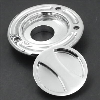 Chrome Keyless Gas Cap Twist Off Fuel Tank Cap For Kawasaki ZX-10R