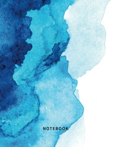 Notebook: Lined Notebook Journal - Blue Ocean Watercolor - 120 Pages - Journals-image