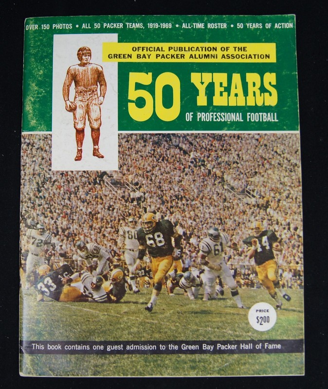 1968 Green bay Packers Yearbook 50 years of Footbal