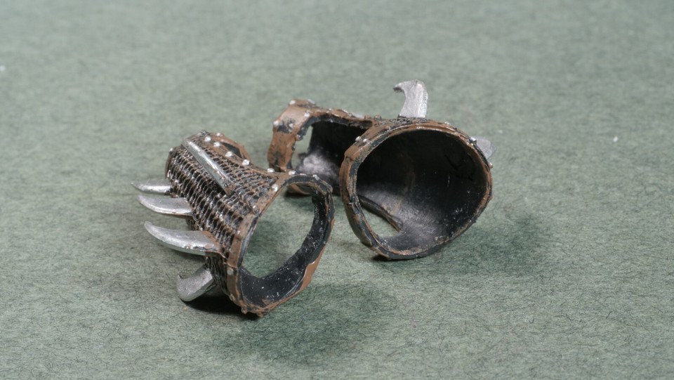 NECA TMNT Shredder Ninja Arm Gauntlets 7" 1/8 Scale Custom Fodder eBay