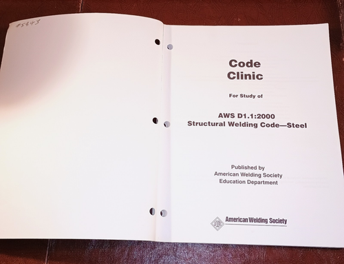 American Welding Society CODE CLINIC REFERENCE MANUAL AWS D1.1 Structural Steel - Picture 6 of 12