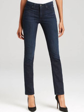 Spanx The Slim X Straight Jeans Dark Dipped Blue Size 24  5556