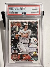 2023 Topps Holiday #H50 Adley Rutschman SSSP Super Rare Short Print Snowman RC 