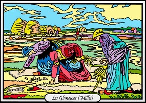 Tableau A Colorier En Velours Les Glaneuses De Millet Neuf Ebay