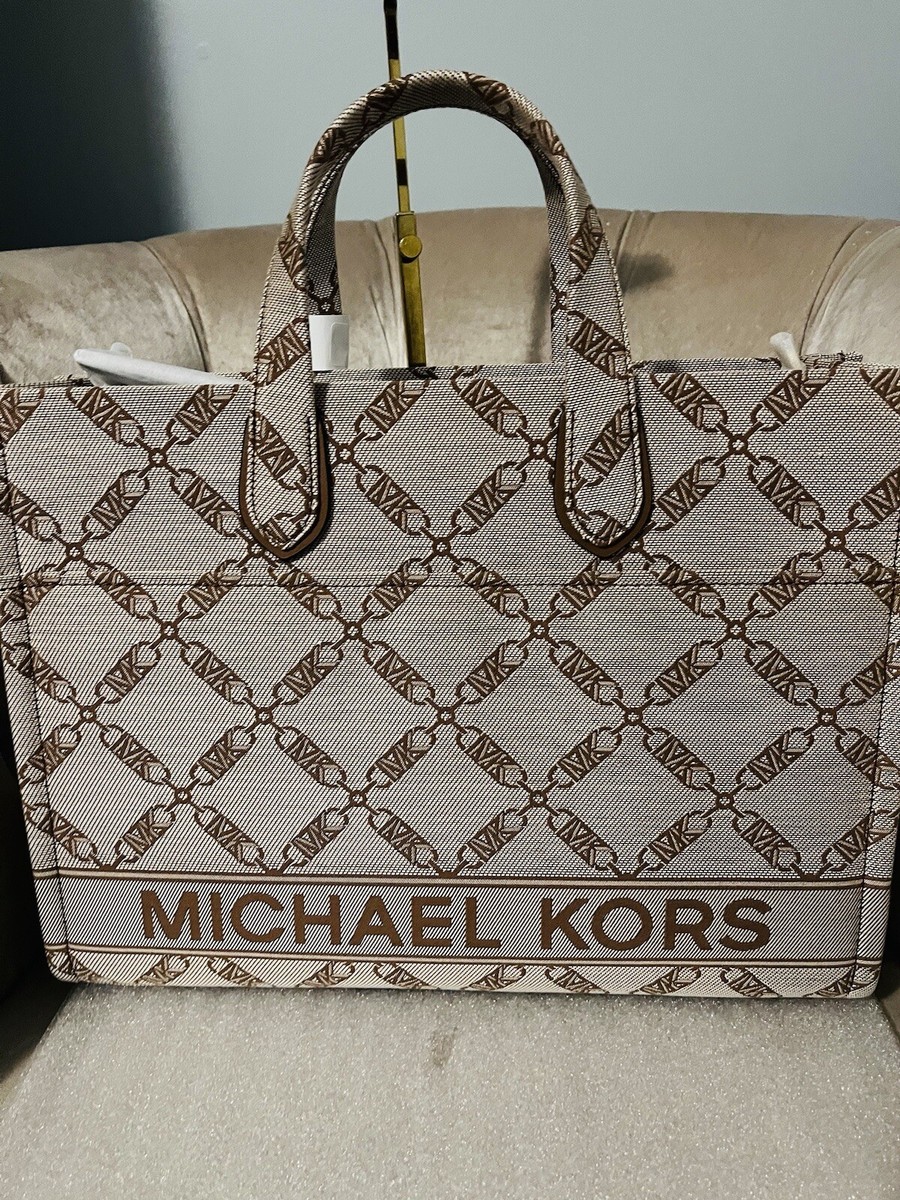 MICHAEL KORS Gigi ラージ グラブ モノグラム トートバッグ Michael Kors Women's Gigi Large Grab Tote Bag Handbag