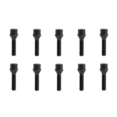 KSP 10PCS M14x1.25 Lug Bolts Cone Seat Extended 40mm Shank For BMW i3 i8 M5 M6