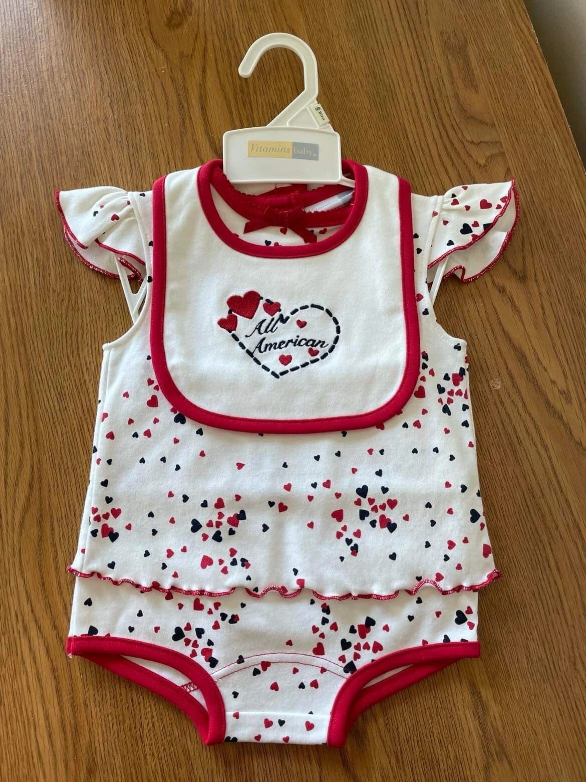 3 piece baby girl set New with tags 6-9 months
