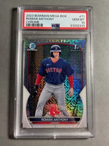 2023 Bowman Chrome Mega Roman Anthony 1st Mojo Refractor #BCP-71 PSA 10