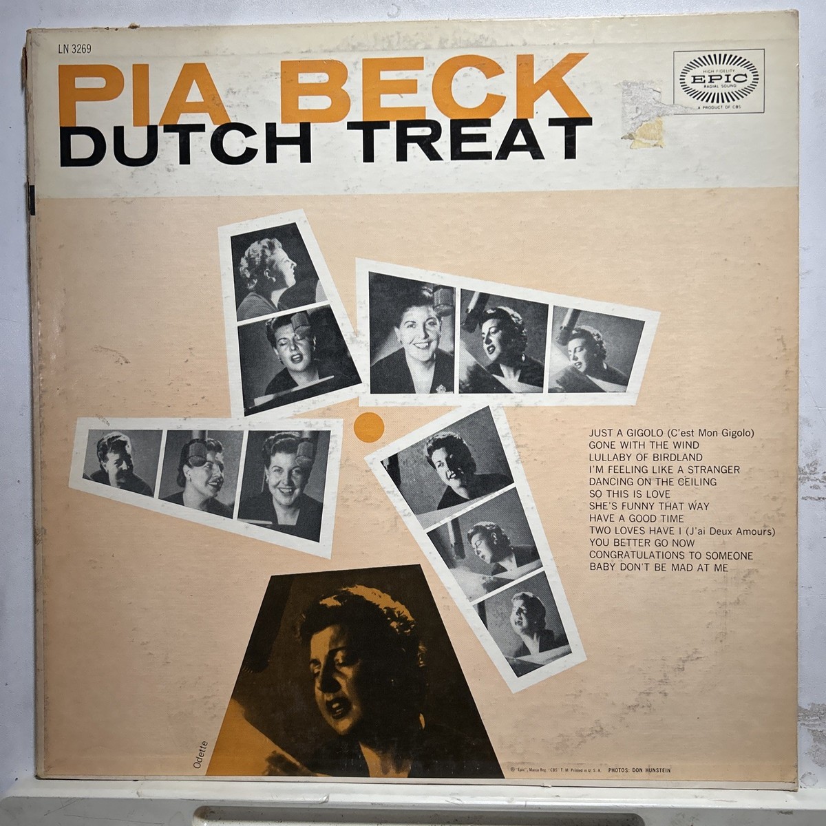 PIA BECK Dutch Treat (1956) EPIC LN 3269 Jazz piano & vocal | eBay