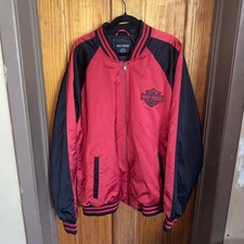 Harley Davidson Jacket Size 2X Full Zip Harley Davidson Motorcycles Black Red