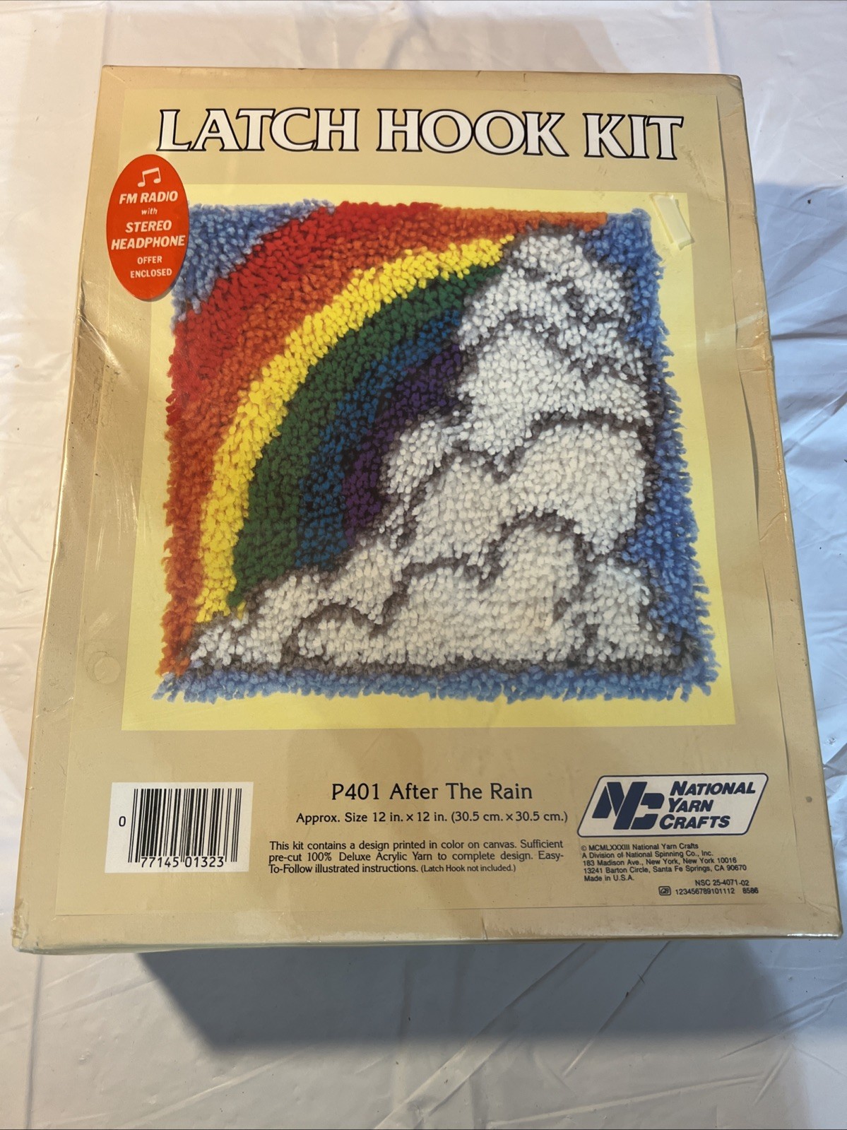 National Yarn Crafts Latch Hook Kit “after The Rain” P401 12x12
