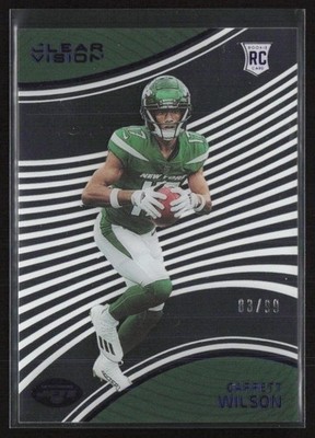 2022 Panini Clear Vision Rookies Blue /99 Garrett Wilson #CVR-7 Jets