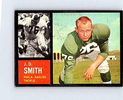 1962 TOPPS FOOTBALL #122 J.D. SMITH           NRMT   TK