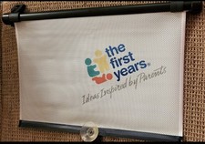 The First Years Car Window Retractable Roller Sun Shade 16" Long