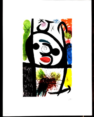 Joan Miro  - La Femme toupie -  65x50 cm Limitiert Nr. 106/250