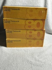 Set of 4 Vintage Kodak Carousel Transvue 80 Slide Tray With Original Box