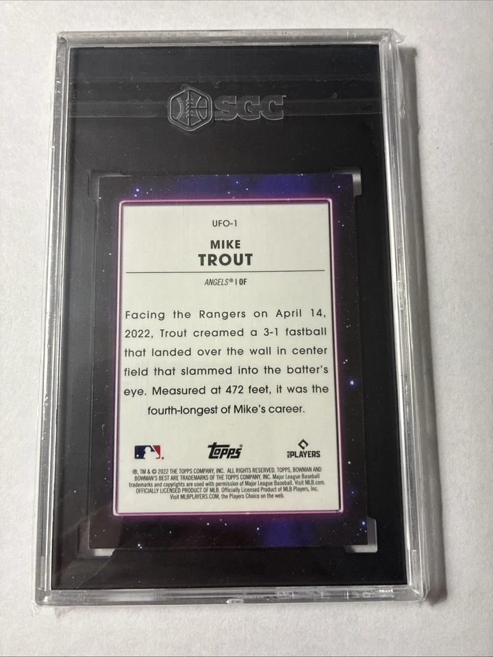 2022 Bowman’s Best UFO-1 Mike Trout SGC 10 - Image 4 of 4