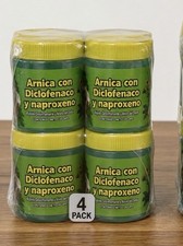 Arnica Diclofenaco Naproxeno Pain Relief Cream Cooling Soothing 120g 4 pack 