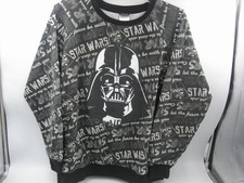 Star Wars Darth Vader T-Shirt Youth XL 15/17 Pullover Grey Long Sleeves Boys