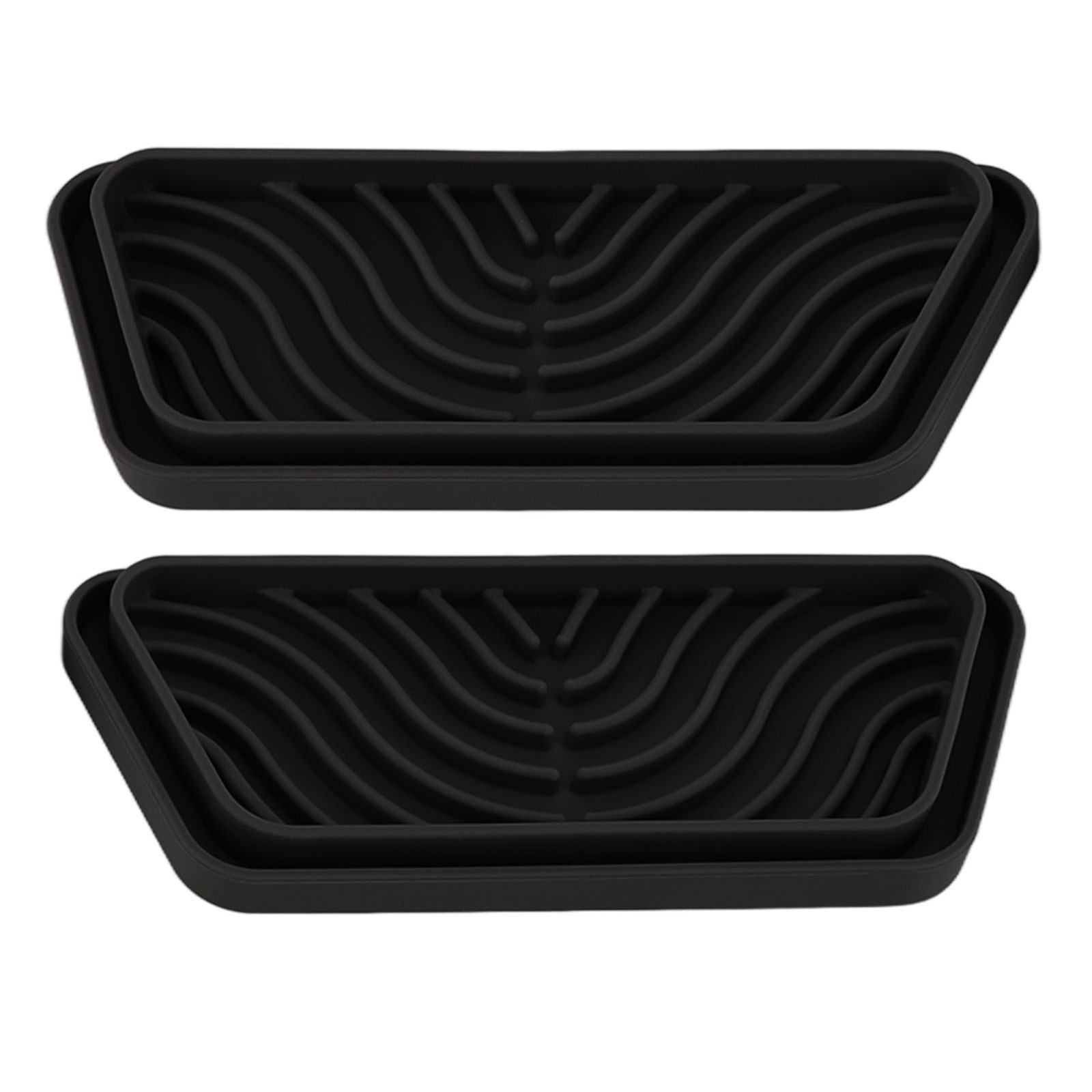 2Pcs Silicone Refrigerator Water Drip Tray Catcher Clean Reusable For Popula/