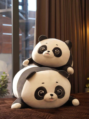 Verspieltes Panda Kuschelkissen - entzückende & weiche Plüsch-Wohndeko