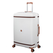 it luggage Advantageous 77.5cm 8 Wheel Expandable Large Suitcase TSA Milk White