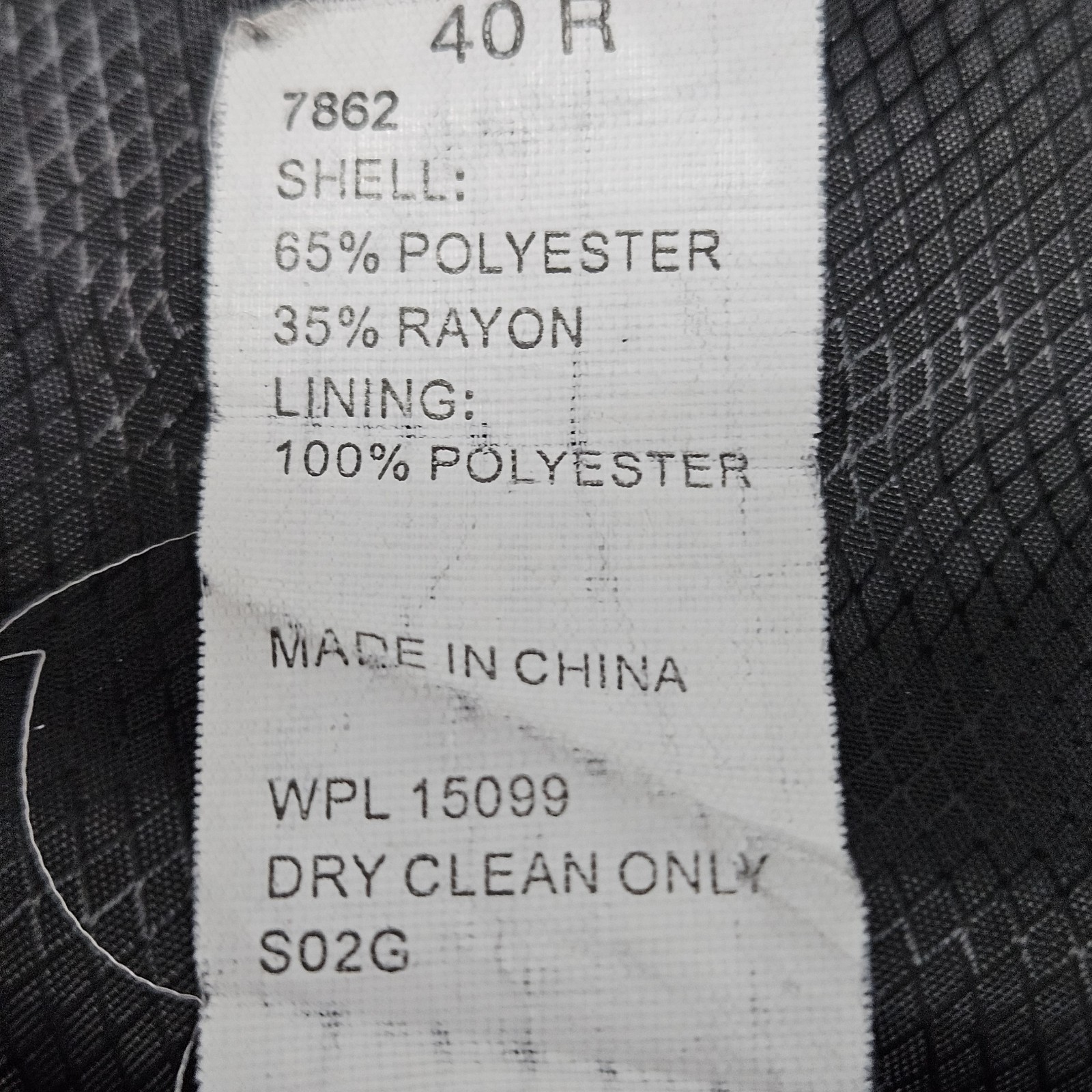 Structure Black 2 Button Double Vented Notch Blaz… - image 4