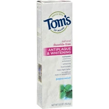 Tom's of Maine Antiplaque Tartar Control Peppermint Whitening Toothpaste, 5.5