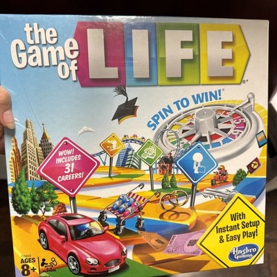 Hasbro The Game Of LIFE Spin to Win Board Game Ages 8+ 2-4 Player Sealed  2017