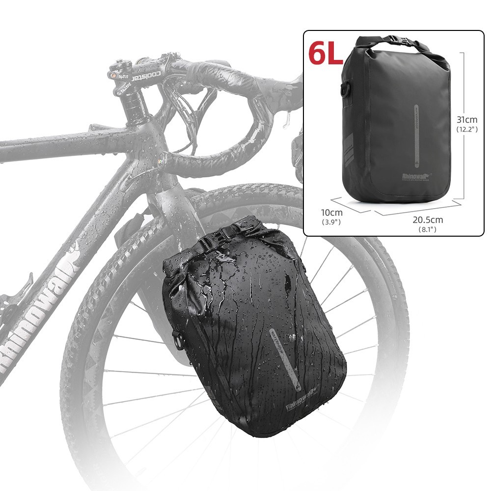 Waterproof Quick Release Fork Bag 6l Storage Shoulder Bag 1pc