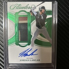 2025 Panini Flawless Jordan Lawlar PSS-JL Emerald Patch Auto (4/5) Diamondbacks