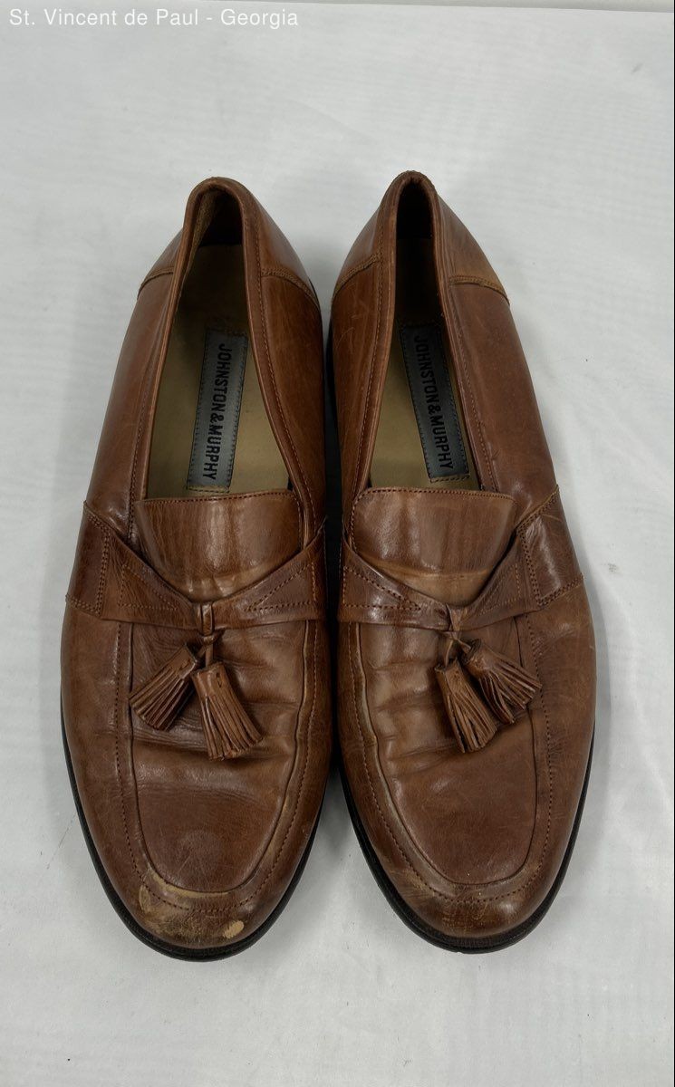 Johnston & Murphy Brown Solid Loafer Tassels Dres… - image 2