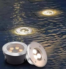 LED Above/Underwater Lamp 5W 5000K Bright White IP68 DC 24V Stainless Steel