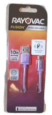 Rayovac lighting charge cable 10ft Micro USB 