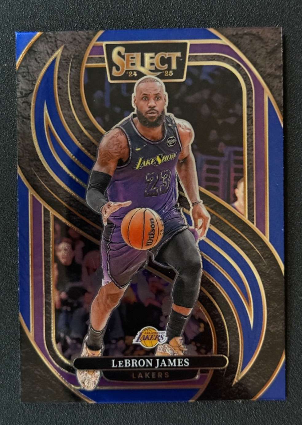 LeBron James 2024-25 Panini Select Blue Premier Level Los Angeles Lakers #111